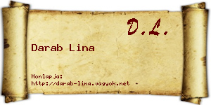 Darab Lina névjegykártya